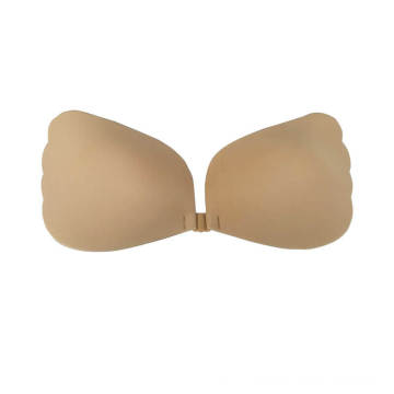 Soutien-gorge push-up invisible en silicone à fermeture avant en forme d&#39;aile